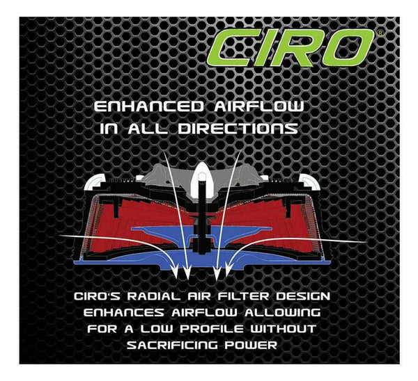 Ciro Radial Air Cleaners For 08 16 Touring Models Quality Auto